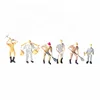 10 Pcs 1 87 43 plastic miniature small scale model construction building wokers figures for architectural train materials