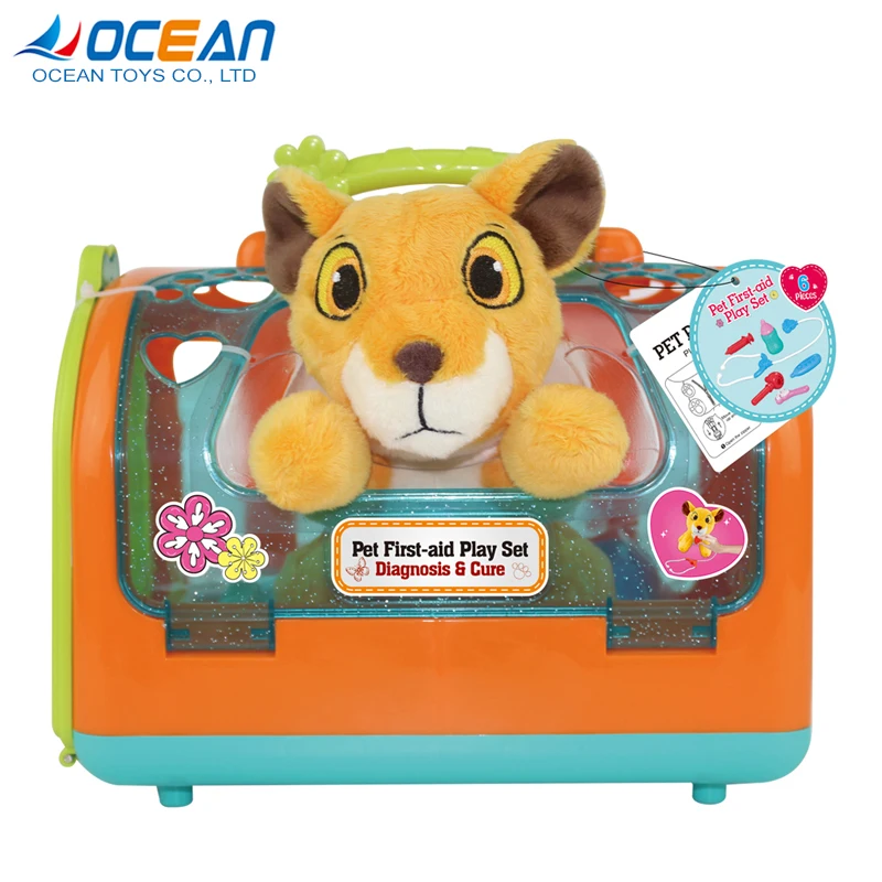 Toy Pet Doctor Vet Kit Clinic Lion Plush Toy Play Set For Kids Buy