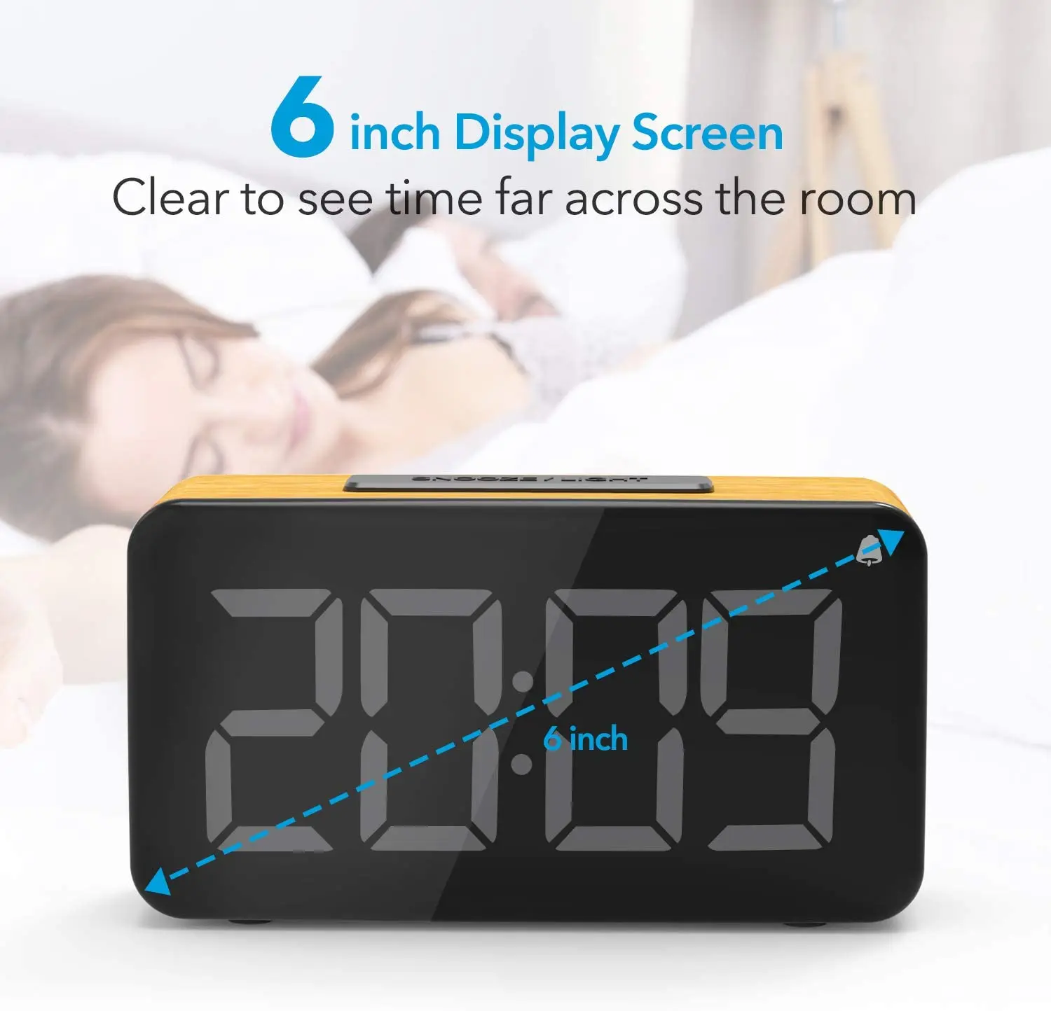 Led Talking Alarm Clock For The Low Vision Announcing Time And Date ...