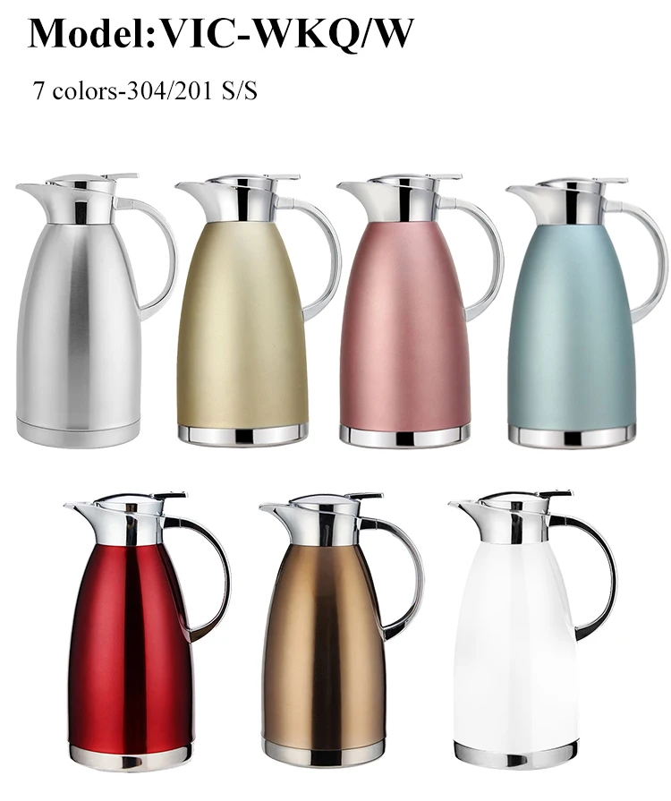 2L Stainless Steel Household Water Coffee Bottle Vacuum Insulated Thermo Jug Pot Vacuum Thermo Jug