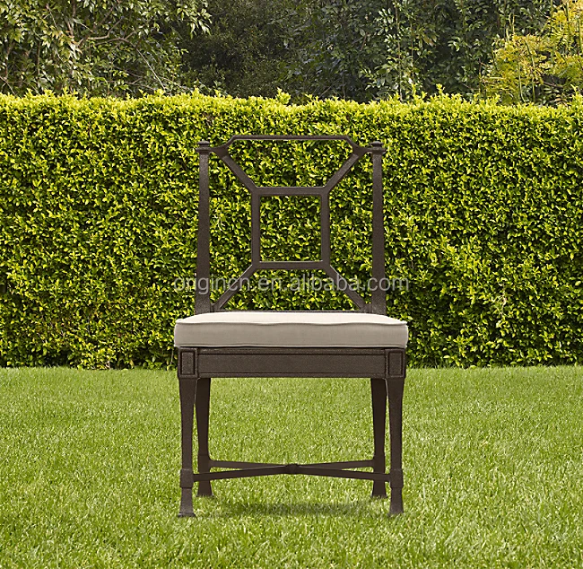 Rustproof Cast Aluminum Outdoor Furniture 8 Seater Backrest And Armrest