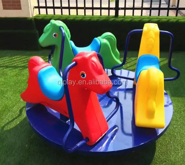 Professional Backyard Turntable Playground Equipment Adorable Horse ...