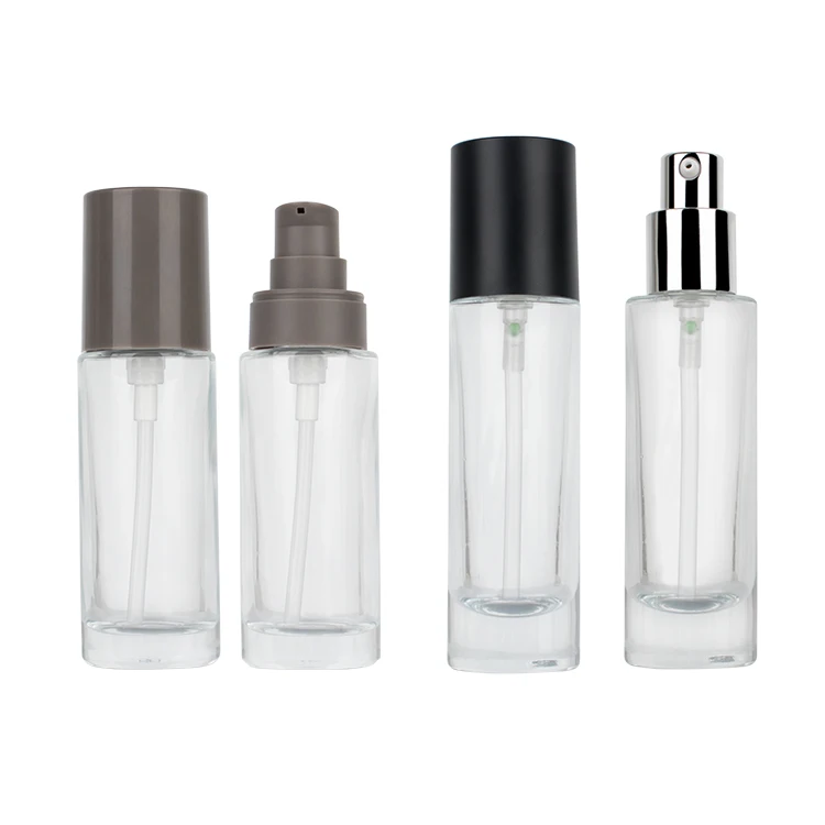 Makeup 25ml 30ml cosmetic empty container liquid foundation glass bottles support custom new packaging details