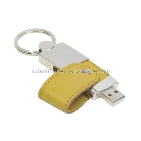 Brand new Custom logo PU leather keychain usb flashdrive 32gb pendrive memorias USB stick - ANKUX.COM