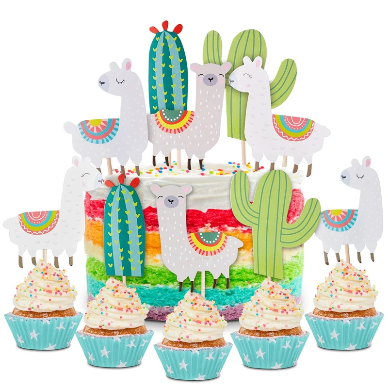 Lama Et Cactus Cupcake Joyeux Anniversaire Pics Cupcake Bebe Douche Fete D Anniversaire Decor Buy Lama Cupcake Lama Gateau Pics Cupcake Decorations Product On Alibaba Com