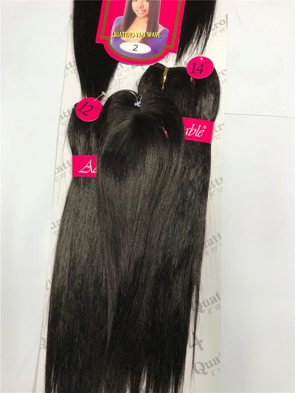 Adorable Quattro Yaki Wave Heat Resistant Synthetic Hair Weave