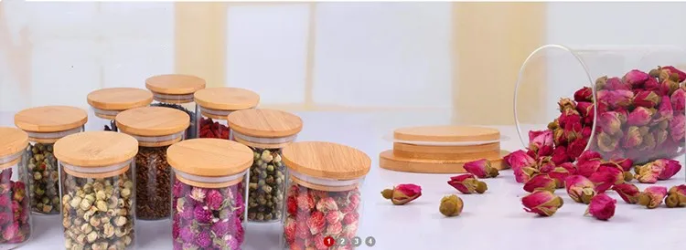   Glass Jars With cork Lids Clear high borosilicate Glass Storage Jar Showcase