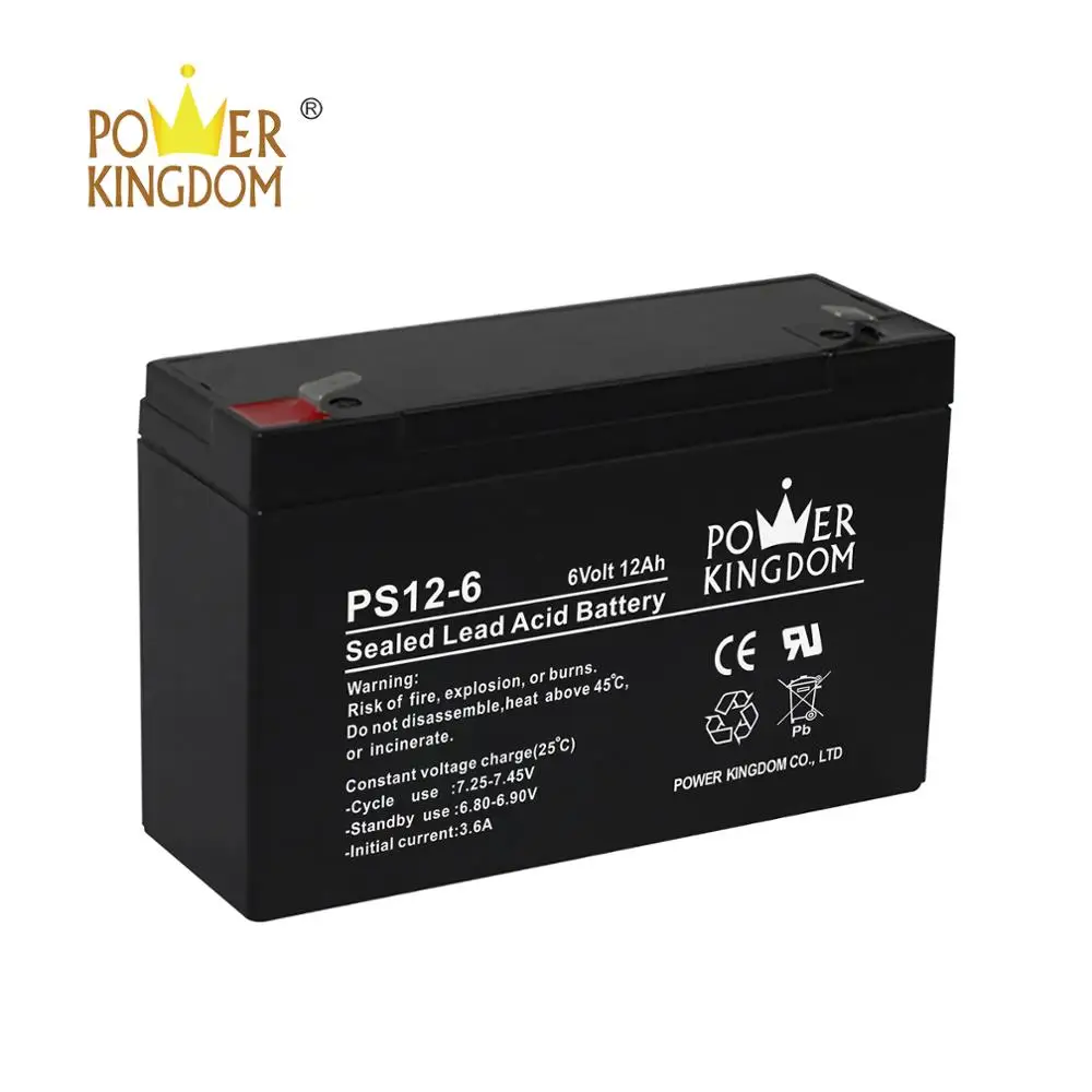 fast delivery battery 6v 12ah with ce vds msds certificates