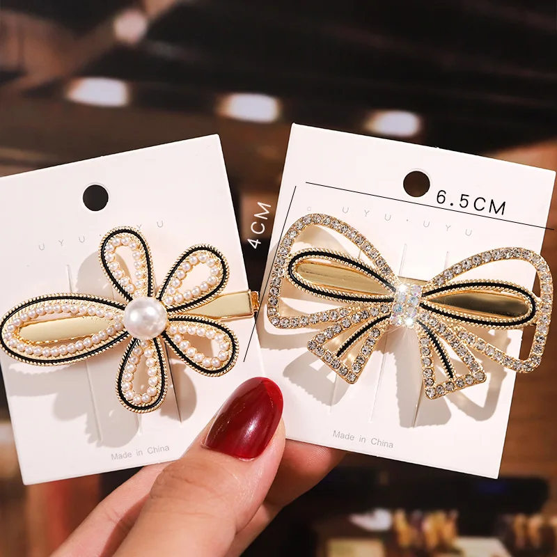 New Product Crystal Butterfly Hair Clip Diademas Hair Accessories 