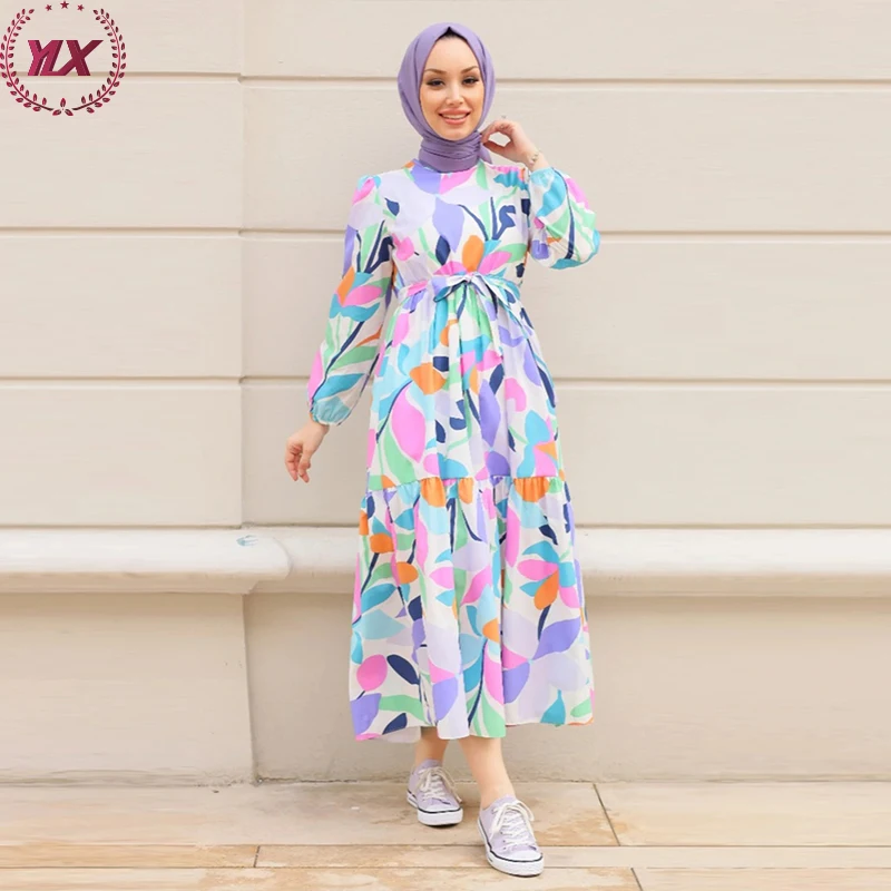 hijab casual dresses Dress for women, Muslim women casual fashion, long sleeves solid elegant  dress, model 14, size 42: Buy Online at Best Price in UAE