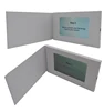 Chinese factory LCD video brochure white plain card