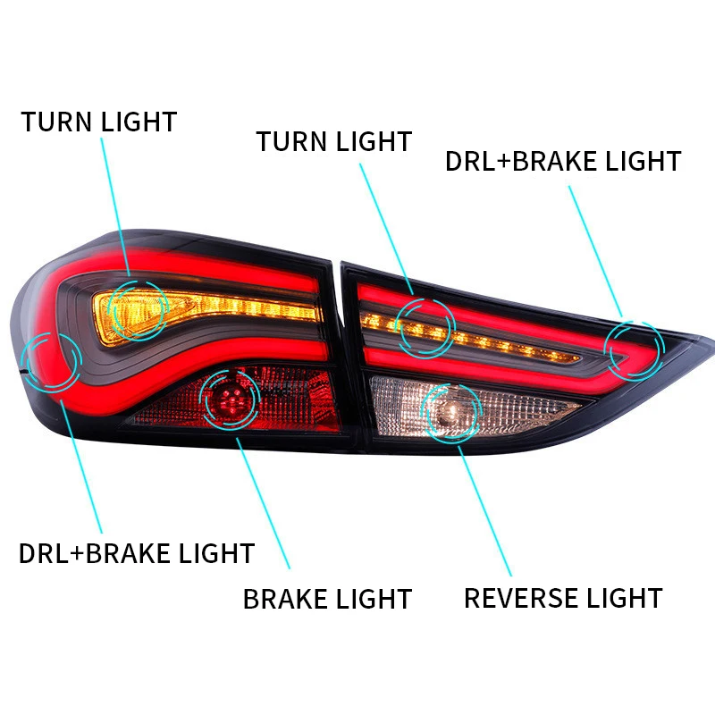 LED Tail Lamp Light For Hyundai Elantra 2011-17 year dynamic sequential taillight turn signal light supplier