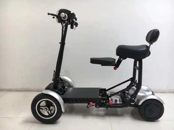 Pliable Léger Puissant Personnes Âgées Mobilité Quadricycle Scooter