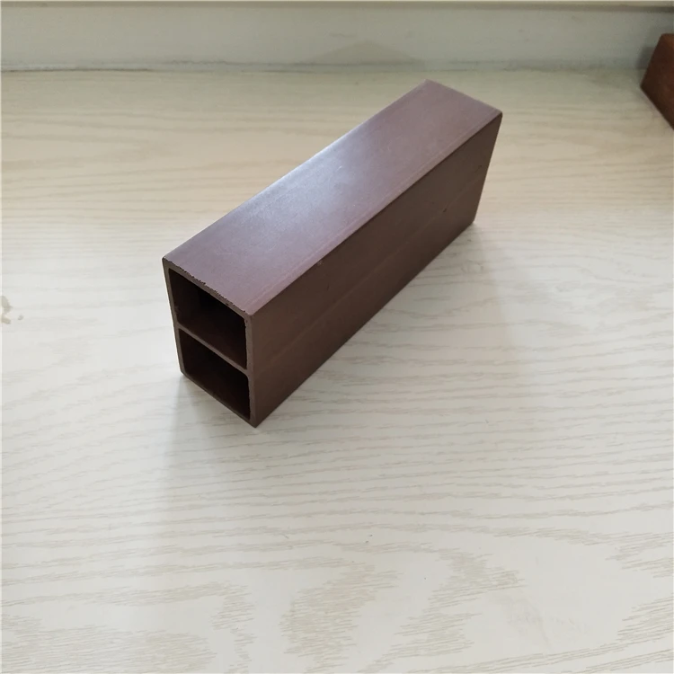 Rectangular Hollow Faux Wood Timber Tube For Partition Wall Decorative