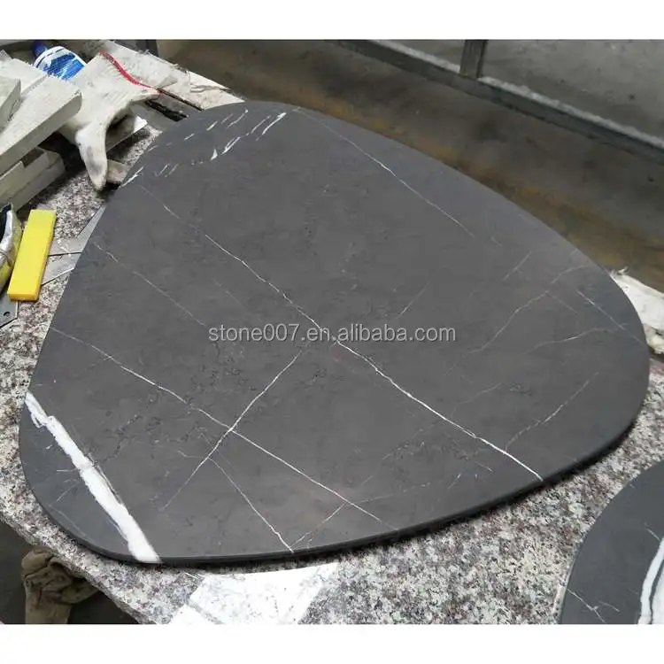 Grey Marble Table Top Round Pietra Gray Marble Tops For Coffee Table
