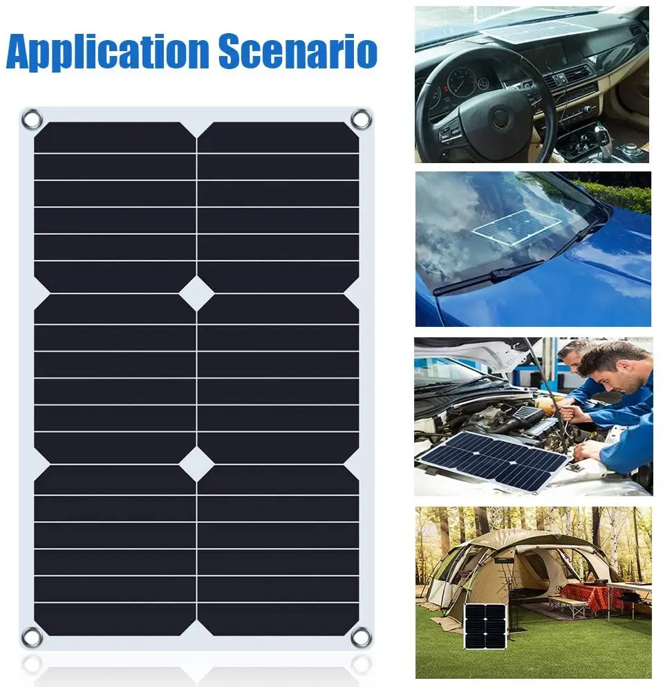 12 Volt 12v Solar Battery Charger, 18W Solar Car Battery Charger, Solar panel Charger