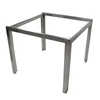 Industrial furniture square wooden metal picnic pool stainless steel leg outdoor bar dining table frame for teak wood table