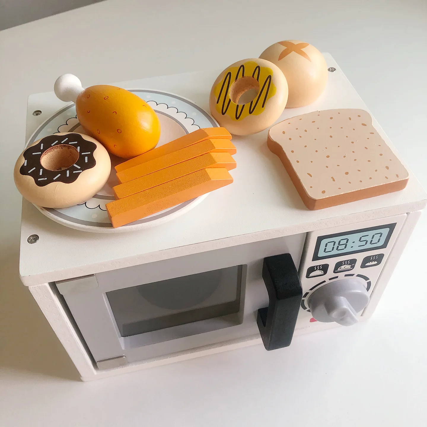 Horno Microondas De Juguete En Madera Matekid´s Horno Microondas De Juguete En Madera Matekid´s