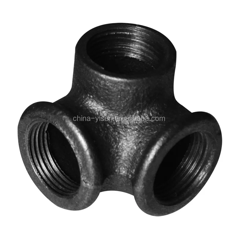 Brida De Suelo Negra De Hierro Fundido,Brida De 4 Orificios Dn32 1 1/4