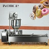 Free shipping 110v USA Commercial Automatic Baked Donut Machine With Wide Oil Tank 3 Sets Mold
