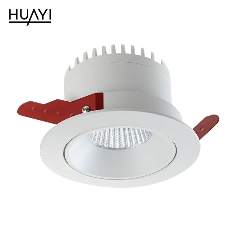 HUYAI New design cheap price aluminum 7 12 18 watt indoor simple style recessed mounted led spot light