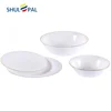 19PCS high chip and shock resistant opal glassware dinner set