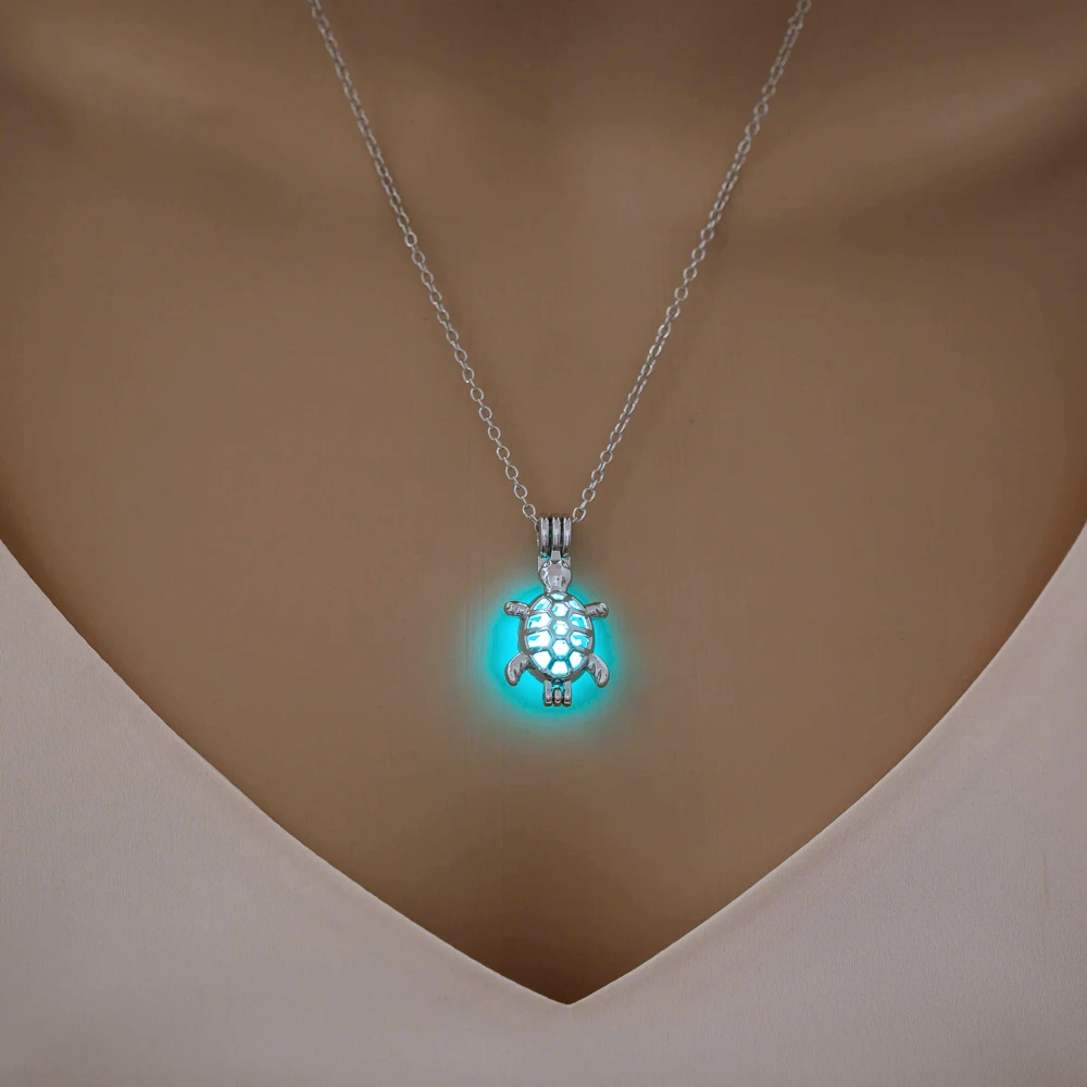 glowing turtle necklace