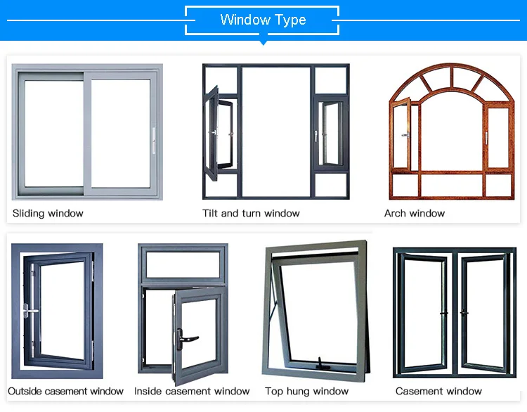 Hurricane proof impact window pvc sliding windows