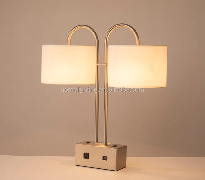 Jltht54 Embassy Suite 2light Table Nightstand Lamp With Usb Port