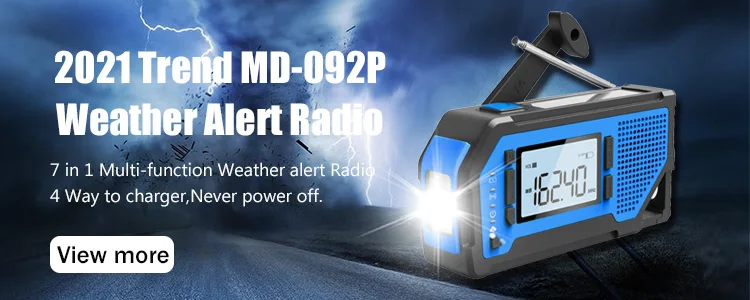 emergency weather radio md-092P