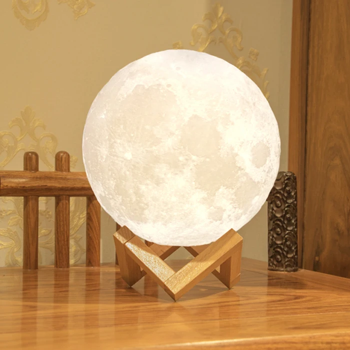 Children's Lover Birthday Gift Modern Lunar Night Lamp Dimmable Lunar Lamp LED Small Night Light Moonlamp