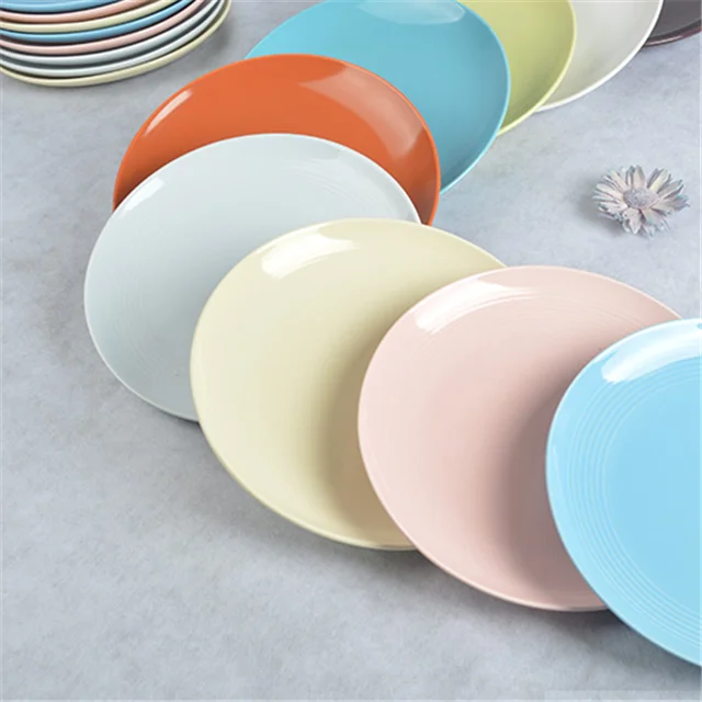 Wholesale Custom Logo Ceramic Dinner Plates Cheap Porcelain Dessert Charger for Restaurant Use Elegant Pattern Home Food Serving supplier