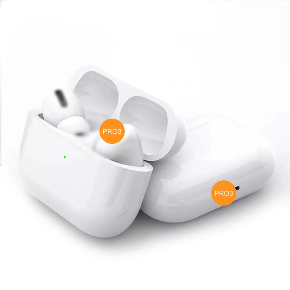 

2021 White ports Waterproof new Air 3 TWS Pro 1-1 clone Airpodering Anc Active tereo headset wireless earbuds,5 Pieces