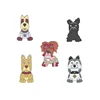 personality pet dog wang xingren metal badge zinc alloy