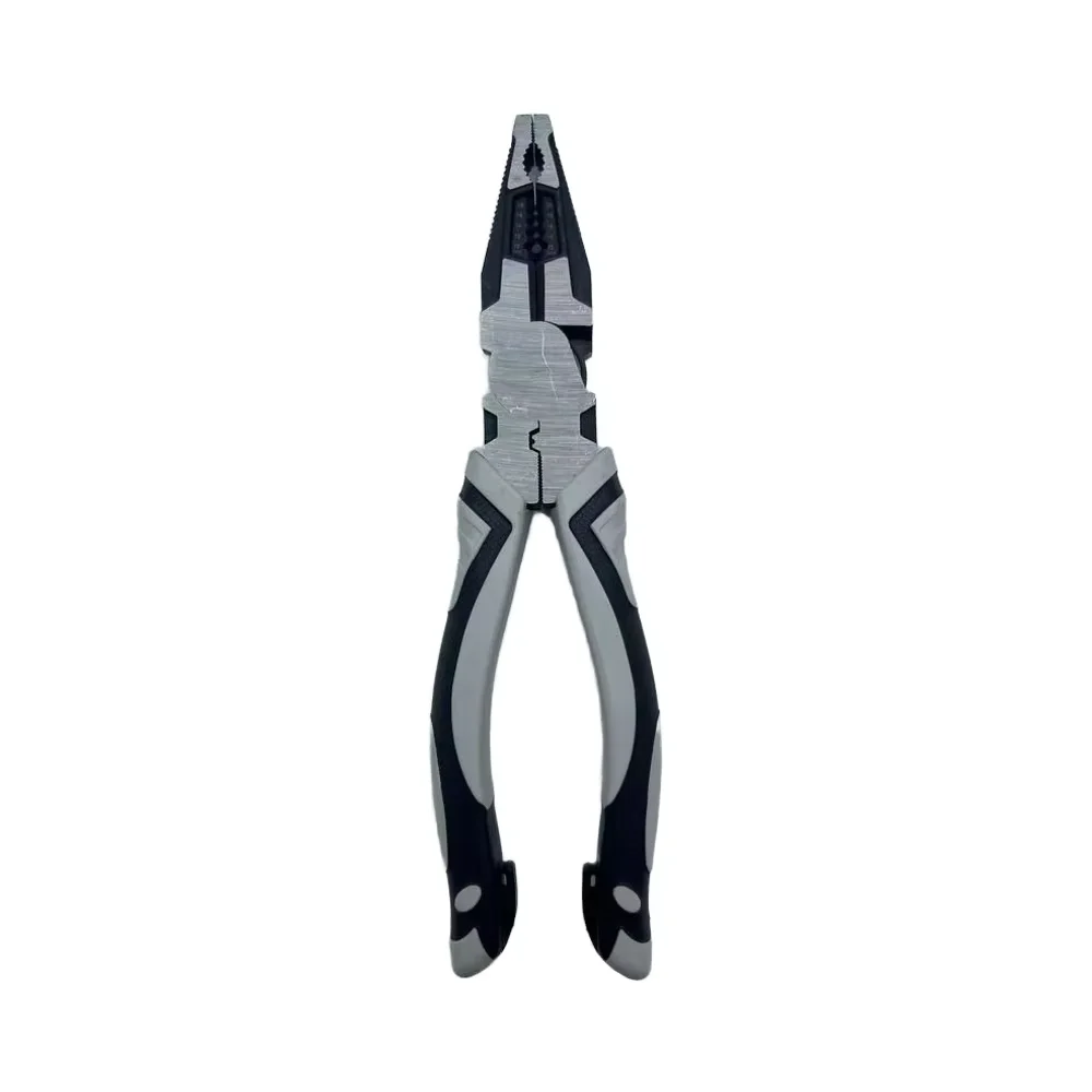 Multi-Function Chrome Vanadium Steel Wire Combination Pliers Serrated Jaw Surface Plastic Molded Cutting Grip OEM Customizable details