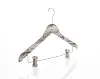 High Quality Logo Printed Hotel Supplies Designer Wooden Plastic Clip Clothes Hanger Hooks
