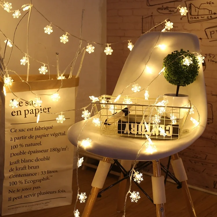 Top Quality Led Christmas Snowflake Room Decoration Light String Christmas Tree Decoration