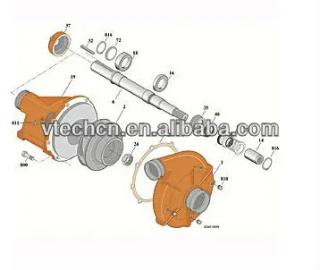 water pumps-breakdown drawing