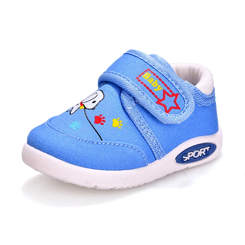 Zapatos de Lona niños Zapatillas de Deporte Casuales Suela Suave Antideslizante Primeros Zapatos para Caminar para bebés