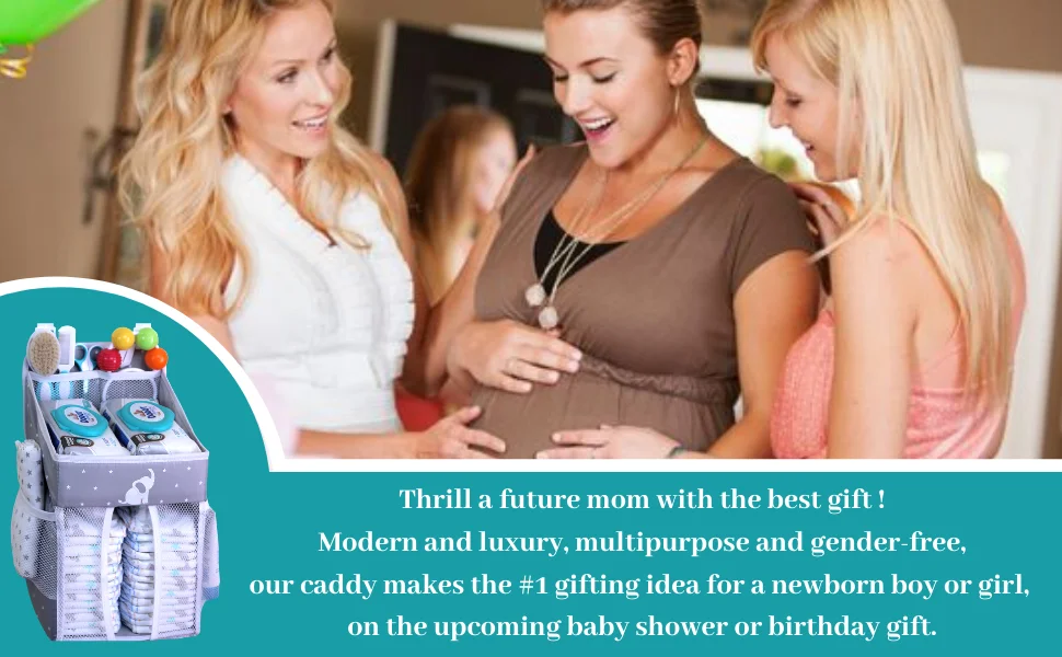 Hanging Diaper Caddy Organizer Diaper Stacker For Changing Table,Crib