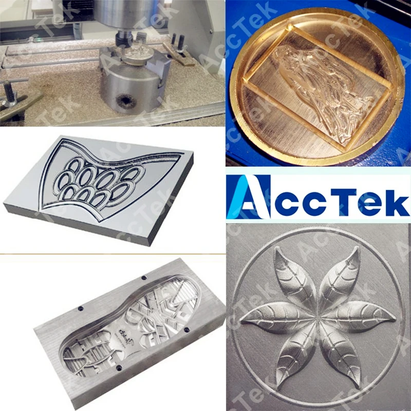 Heavy duty steel structure mould metal cnc router 3 axis cnc milling machine 4040 6060