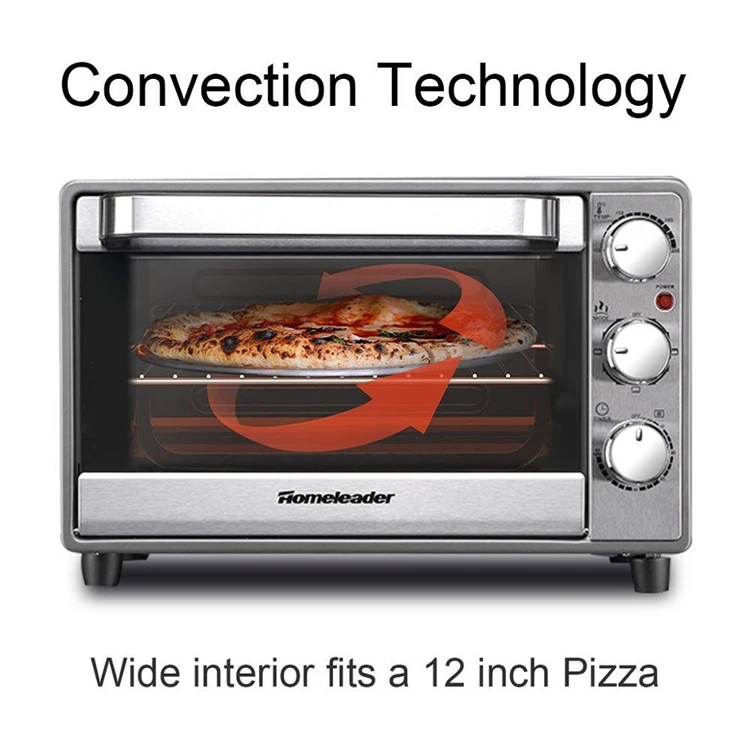 Fits 6slice Bread 12inch Pizza Countertop Toaster Oven With