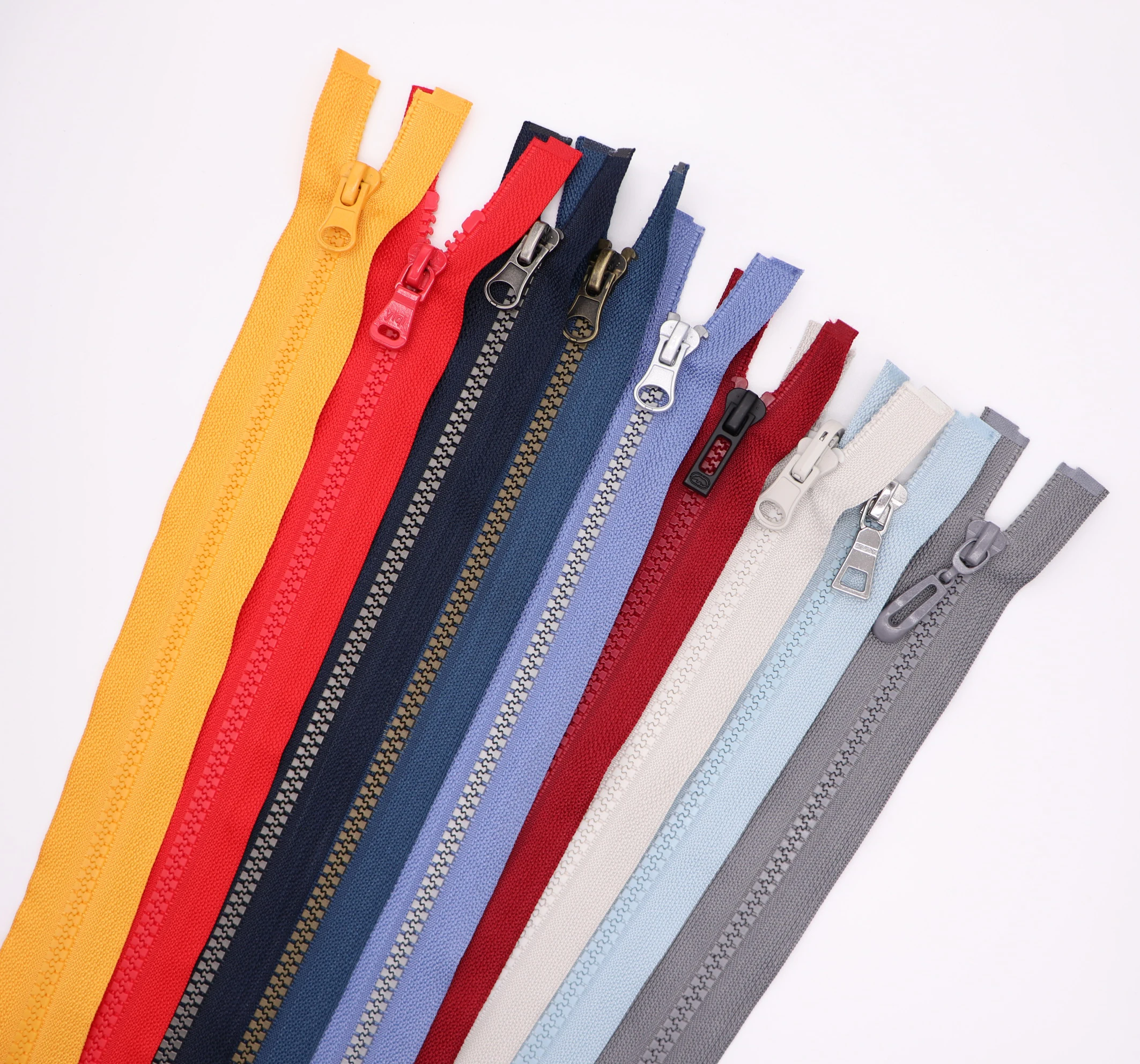 3 #5 #8 #10 #20 定制巨型拉链多彩长链开口塑料拉链 vislon 服装