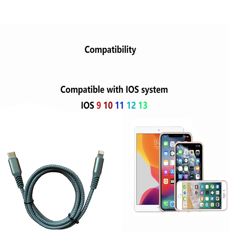 2019 Hot Selling Certified Short 8 pin usb cable for Lighting charging Cables, USB Charging Data Cord Compatible With iPhones - ANKUX.COM