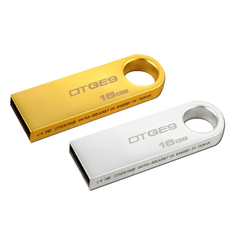 Stainless Steel USB 2.0 Pen Drive 32GB Flash Drive 8GB 16GB Pendrive USB Memory Stick with Keychain Flash Drive - ANKUX.COM