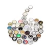 metal button pearl prong snap with pearl