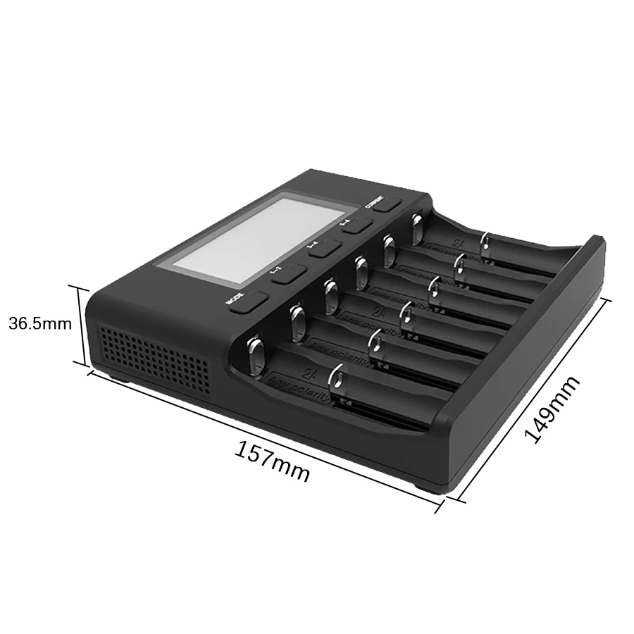 Docooler LiitoKala LII-PD4 Chargeur de Batterie Intelligent Chargeur Smart w / 4 Écran LCD de la
