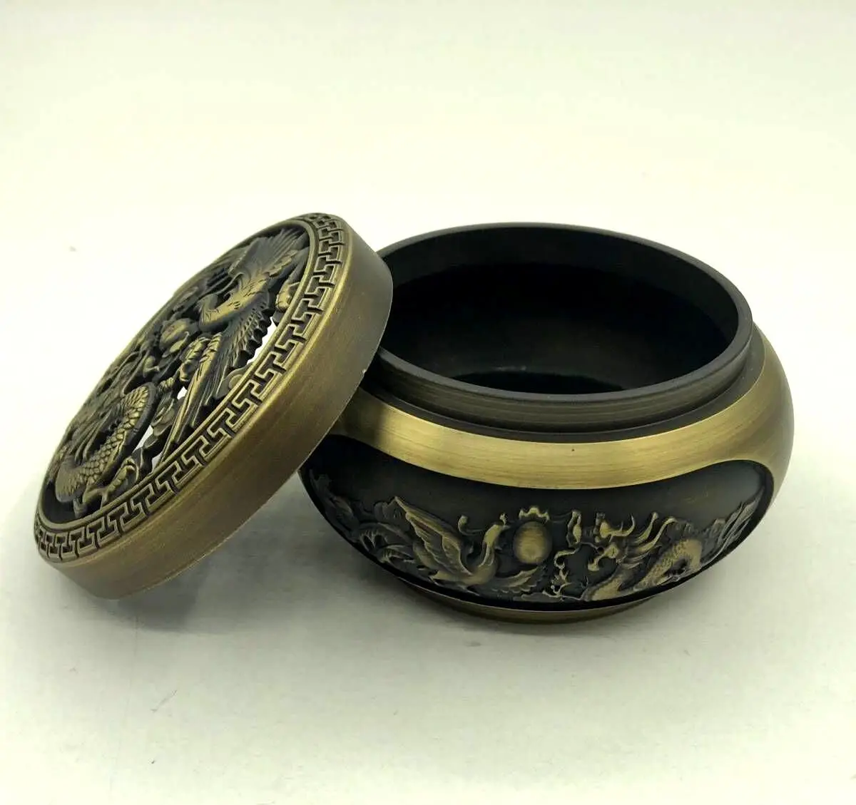 Chinese Pure Brass Incense Burner Incense Fragrance Censer For Home Incense Meditation In Stock