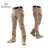 Men's Cotton Canvas Elastic Military Tactical Pants Trousers Army Fans Combat Pant Hiking Hunting Safari Cargo Pant