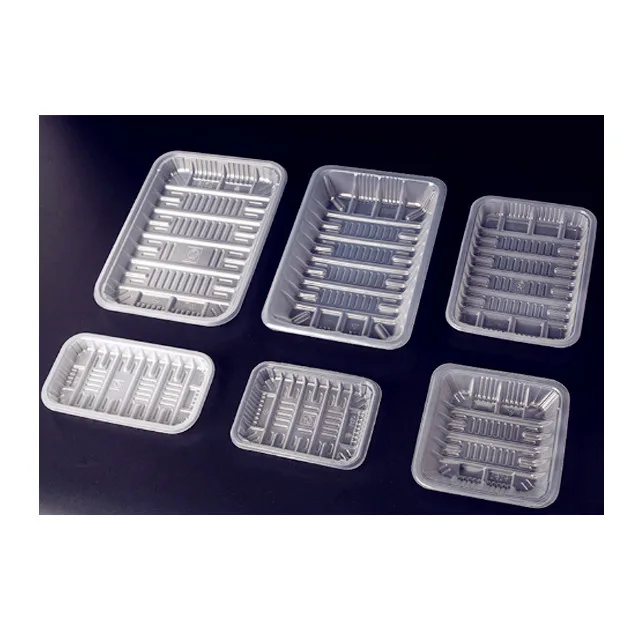 
wholesale Cheap black color Pp PET plastic takeout packaging box container for fruit and food 